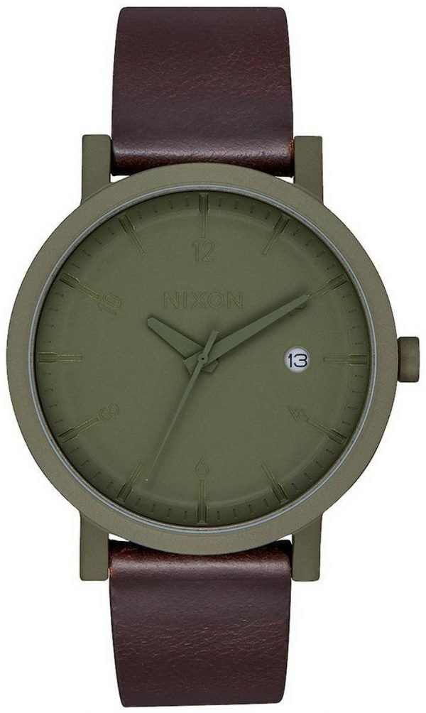 Nixon The Rollo A9842536-00 Kello Vihreä / Nahka