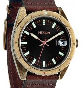 Nixon The Rover A3551661-00 Kello Musta / Nahka