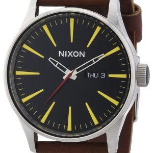 Nixon The Sentry A1051019-00 Kello Musta / Nahka