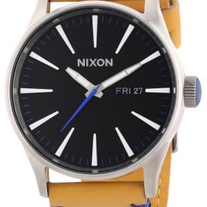 Nixon The Sentry A1051602-00 Kello Musta / Nahka