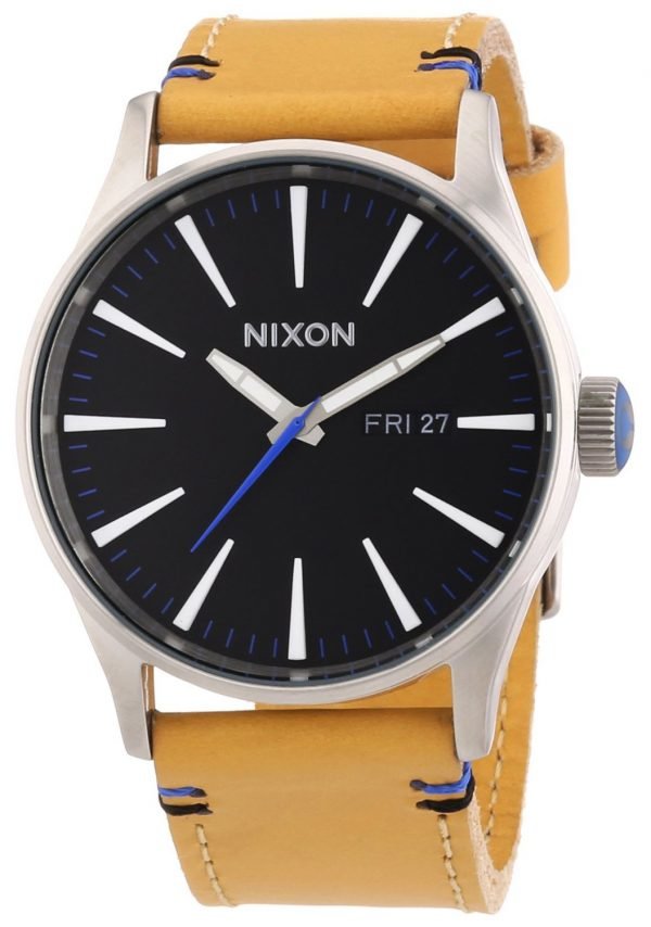 Nixon The Sentry A1051602-00 Kello Musta / Nahka