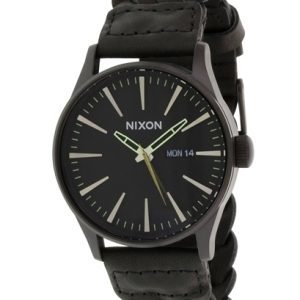 Nixon The Sentry A1051928-00 Kello Musta / Nahka