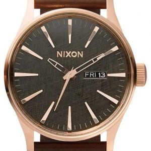 Nixon The Sentry A1052001-00 Kello Harmaa / Nahka