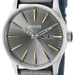 Nixon The Sentry A1052068-00 Kello Harmaa / Nahka