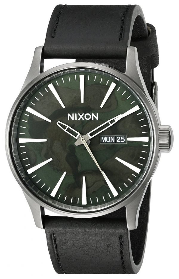 Nixon The Sentry A1052069-00 Kello Vihreä / Nahka