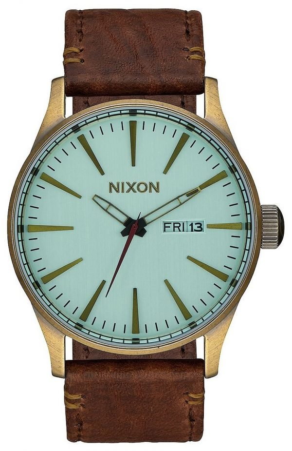 Nixon The Sentry A1052223-00 Kello Vihreä / Nahka