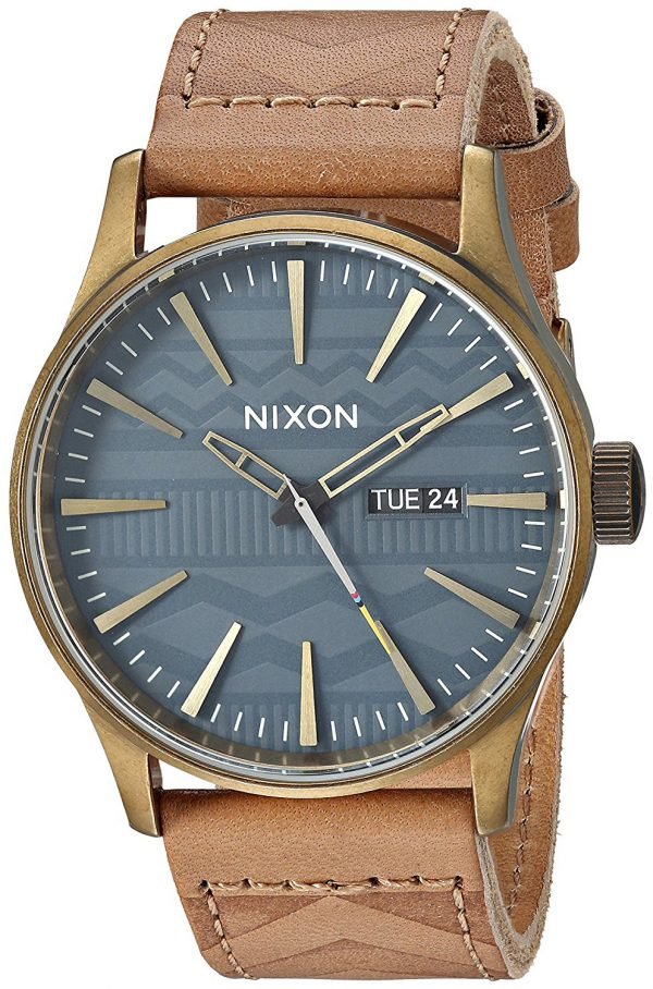 Nixon The Sentry A1052731-00 Kello Sininen / Nahka