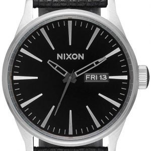 Nixon The Sentry A1052788-00 Kello Musta / Nahka