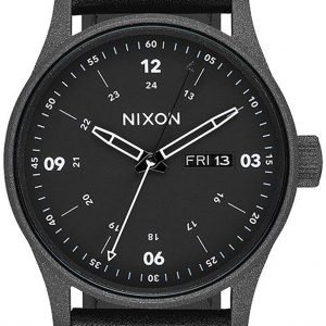 Nixon The Sentry A1052949-00 Kello Musta / Nahka