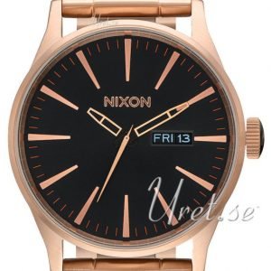 Nixon The Sentry A3561932-00 Kello Musta / Punakultasävyinen