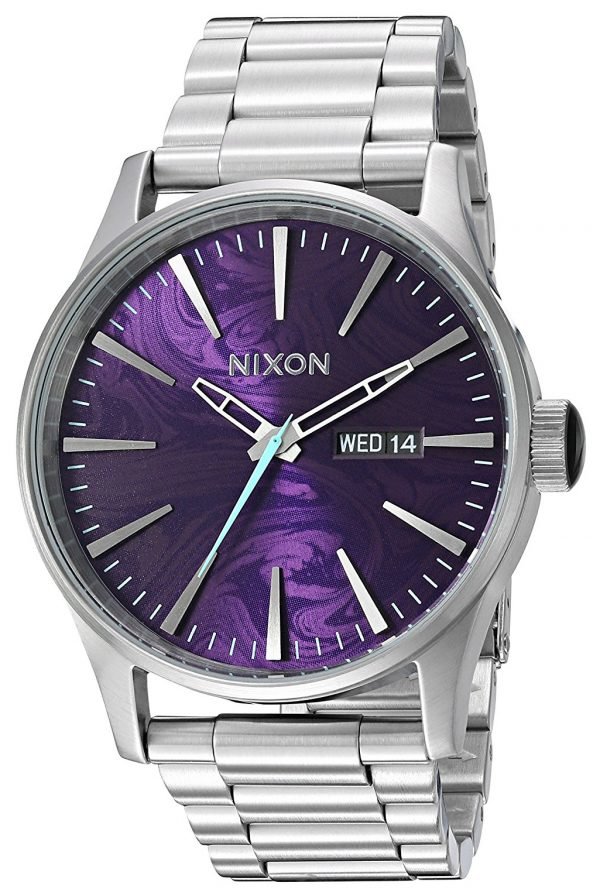 Nixon The Sentry A356230-00 Kello Violetti / Teräs