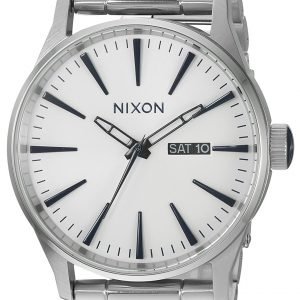 Nixon The Sentry A3562450-00 Kello Valkoinen / Teräs