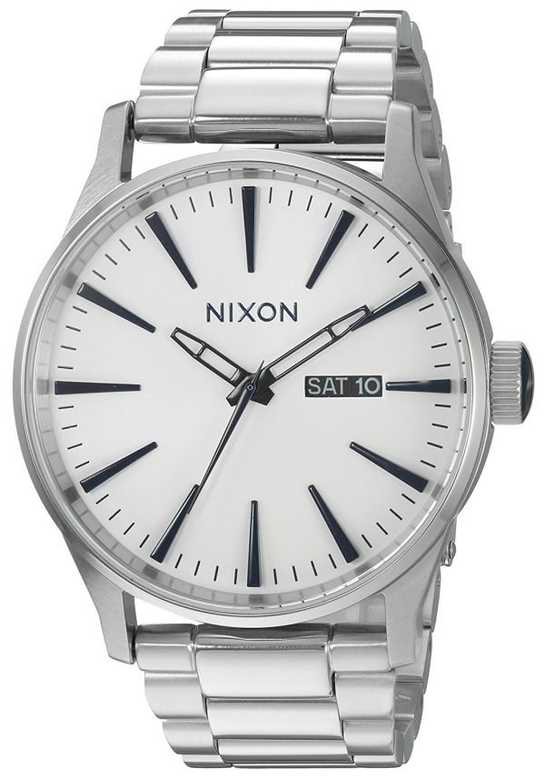 Nixon The Sentry A3562450-00 Kello Valkoinen / Teräs