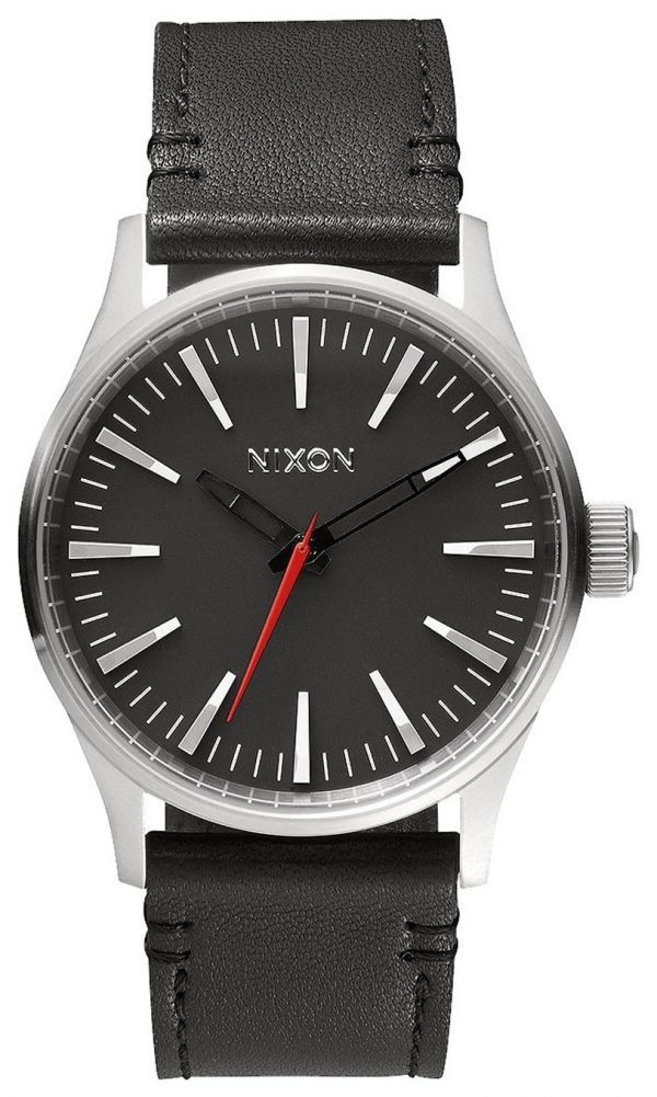 Nixon The Sentry A377000-00 Kello Musta / Nahka