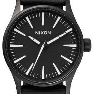 Nixon The Sentry A377005-00 Kello Musta / Nahka