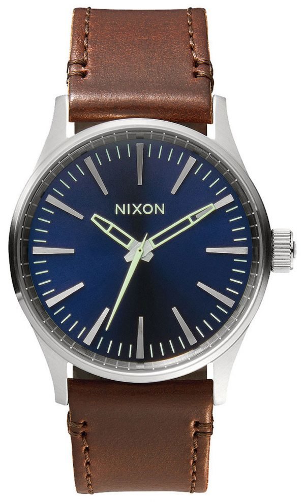 Nixon The Sentry A3771524-00 Kello Sininen / Nahka