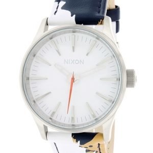 Nixon The Sentry A3772088-00 Kello Valkoinen / Nahka