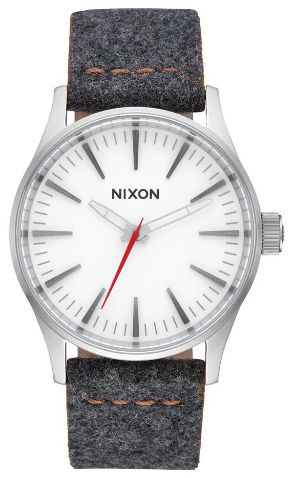 Nixon The Sentry A3772476-00 Kello Valkoinen / Nahka