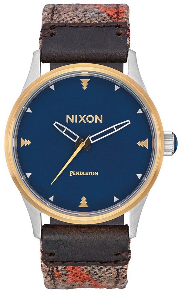 Nixon The Sentry A3772615-00 Kello Sininen / Nahka