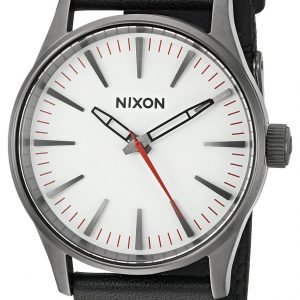 Nixon The Sentry A377486-00 Kello Valkoinen / Nahka