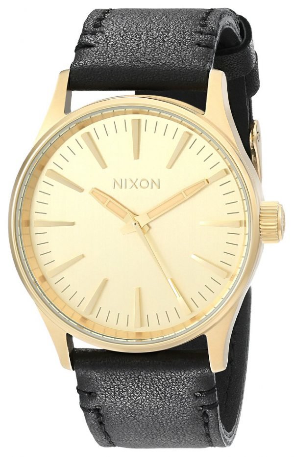 Nixon The Sentry A377513-00 Kello Samppanja / Nahka