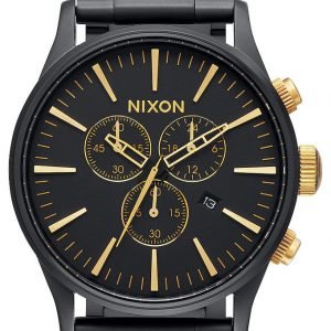 Nixon The Sentry A3861041-00 Kello Musta / Teräs