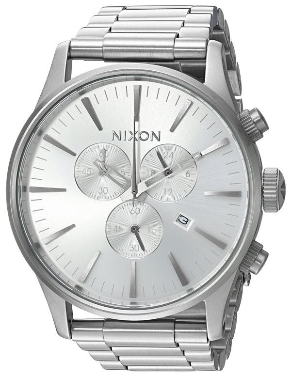 Nixon The Sentry A3861920-00 Kello Hopea / Teräs