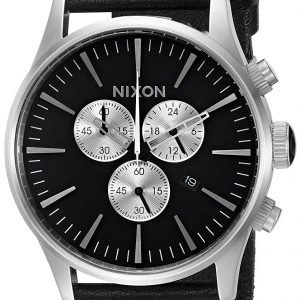 Nixon The Sentry A405000-00 Kello Musta / Nahka