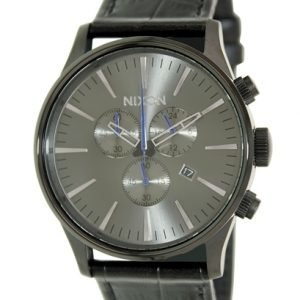 Nixon The Sentry A4051886-00 Kello Musta / Nahka