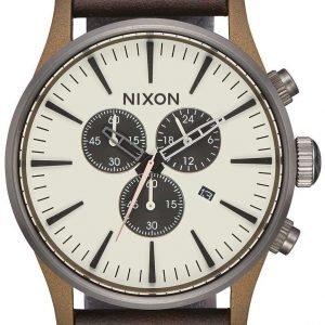 Nixon The Sentry A4052091-00 Kello Samppanja / Nahka