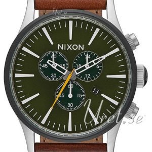 Nixon The Sentry A4052334-00 Kello Vihreä / Nahka