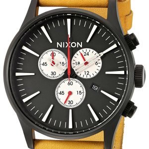 Nixon The Sentry A4052448-00 Kello Musta / Nahka