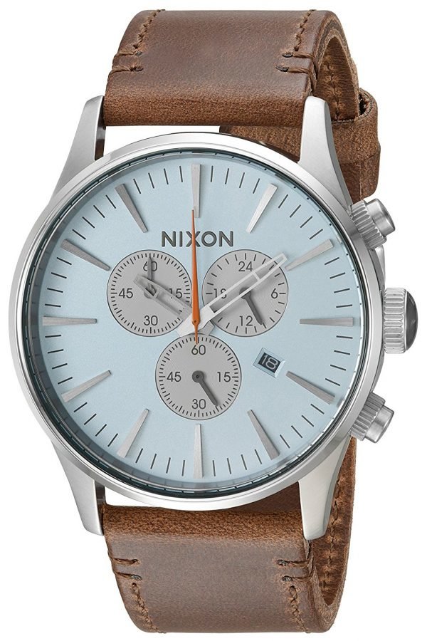 Nixon The Sentry A4052547-00 Kello Sininen / Nahka