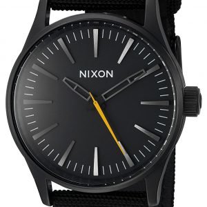 Nixon The Sentry A426001-00 Kello Musta / Nahka