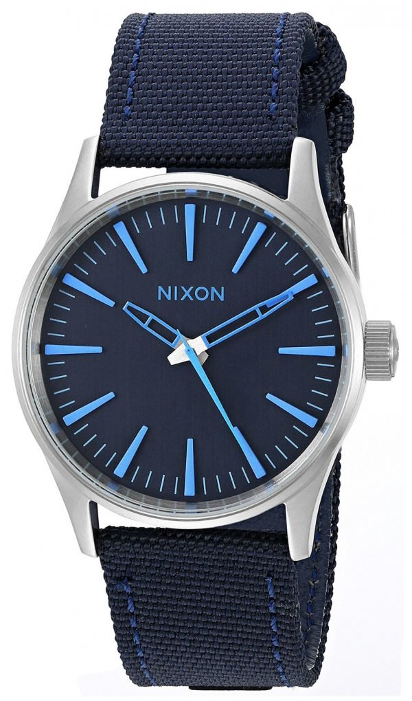 Nixon The Sentry A4262219-00 Kello Sininen / Nahka