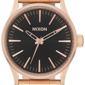 Nixon The Sentry A4501932-00 Kello Musta / Punakultasävyinen