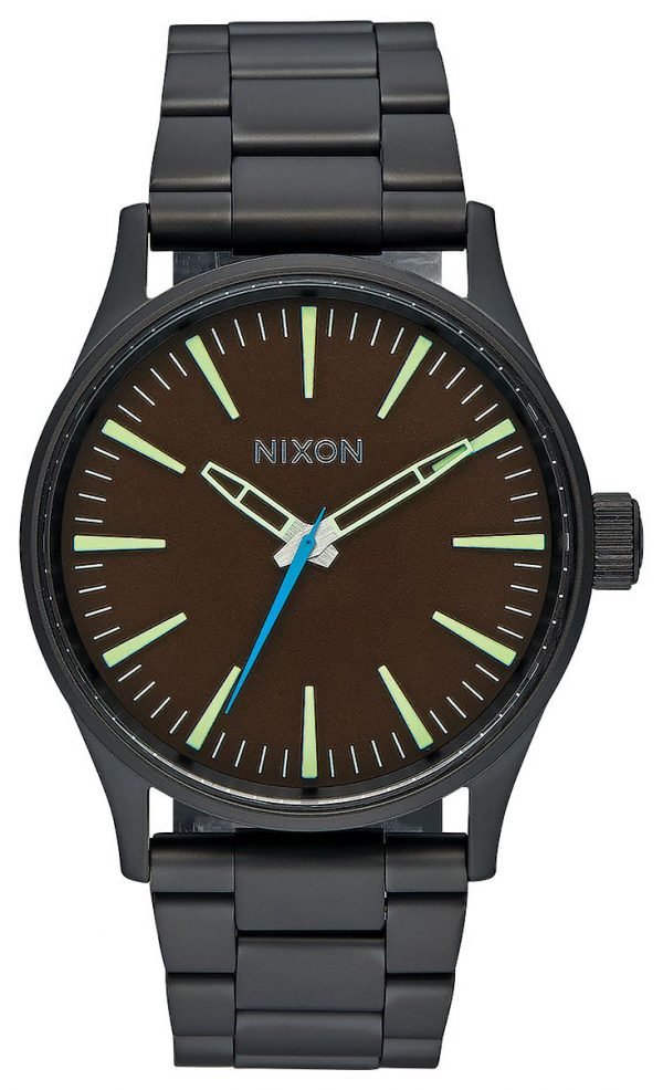 Nixon The Sentry A450712-00 Kello Ruskea / Teräs