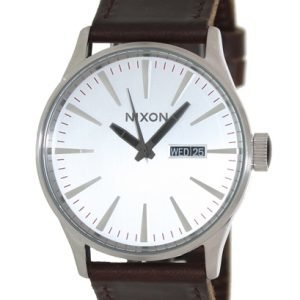 Nixon The Sentry Leather A1051113-00 Kello Hopea / Nahka