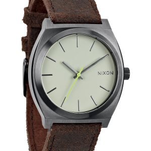 Nixon The Time Teller A0451388-00 Kello Valkoinen / Nahka