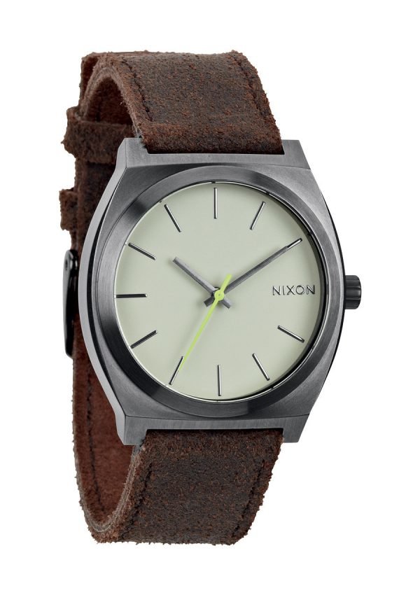 Nixon The Time Teller A0451388-00 Kello Valkoinen / Nahka