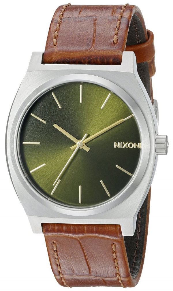 Nixon The Time Teller A0451888-00 Kello Vihreä / Nahka