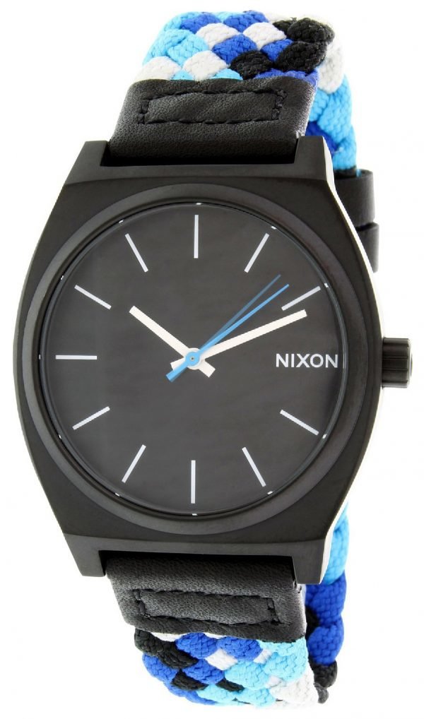 Nixon The Time Teller A0451936-00 Kello Musta / Nahka