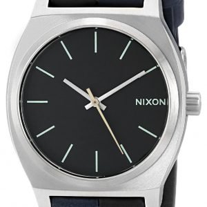 Nixon The Time Teller A0451938-00 Kello Musta / Nahka