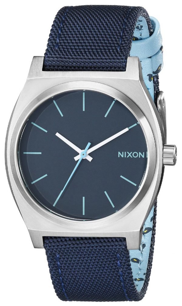 Nixon The Time Teller A0451985-00 Kello Sininen / Nahka