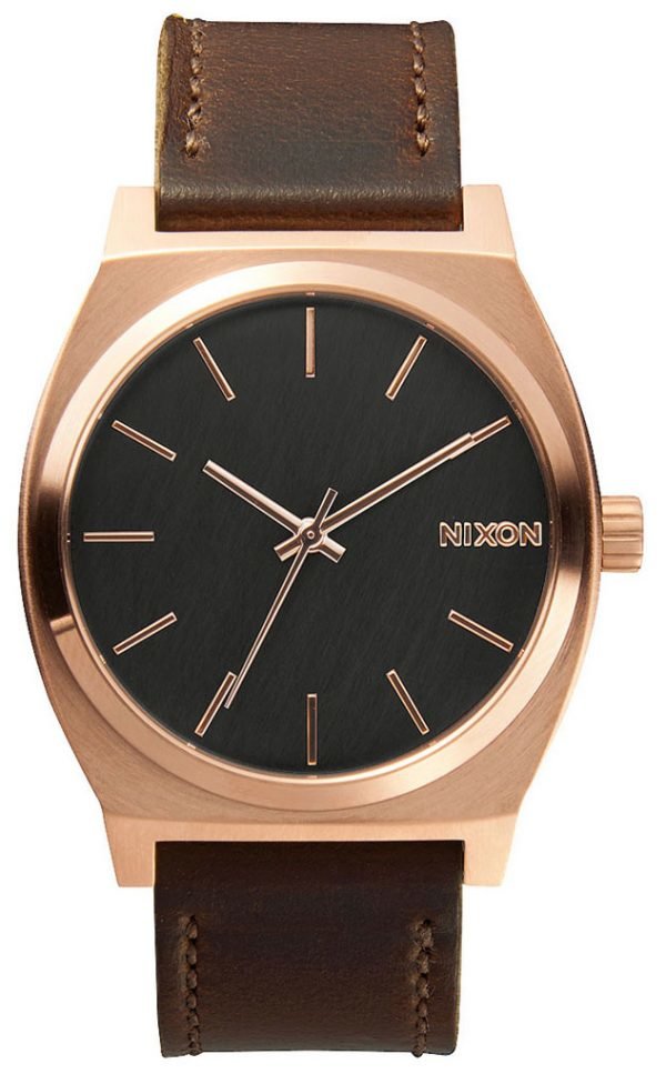 Nixon The Time Teller A0452001-00 Kello Musta / Nahka