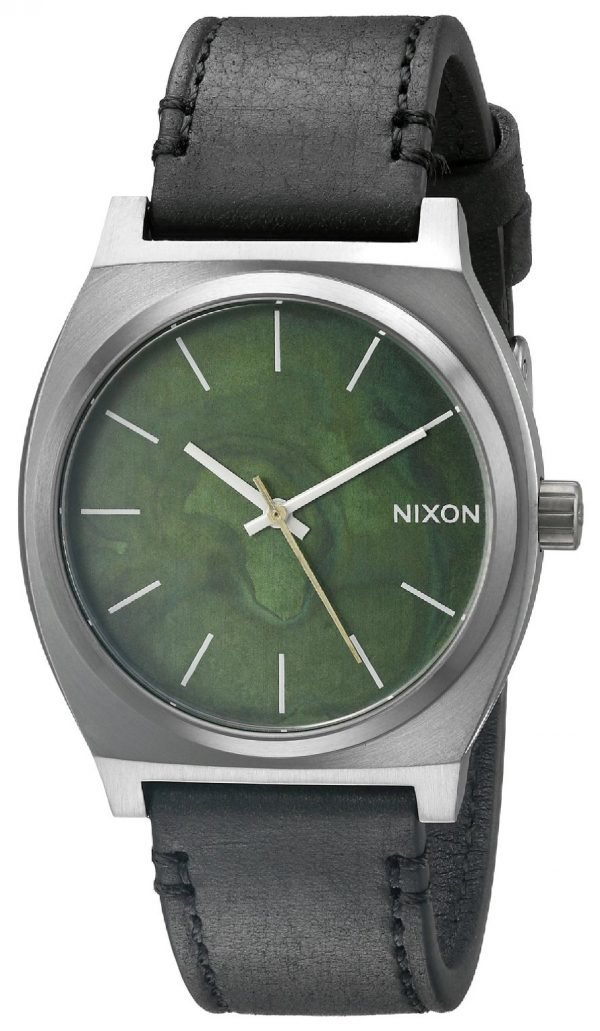 Nixon The Time Teller A0452070-00 Kello Vihreä / Nahka