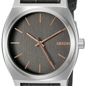 Nixon The Time Teller A0452145-00 Kello Harmaa / Nahka