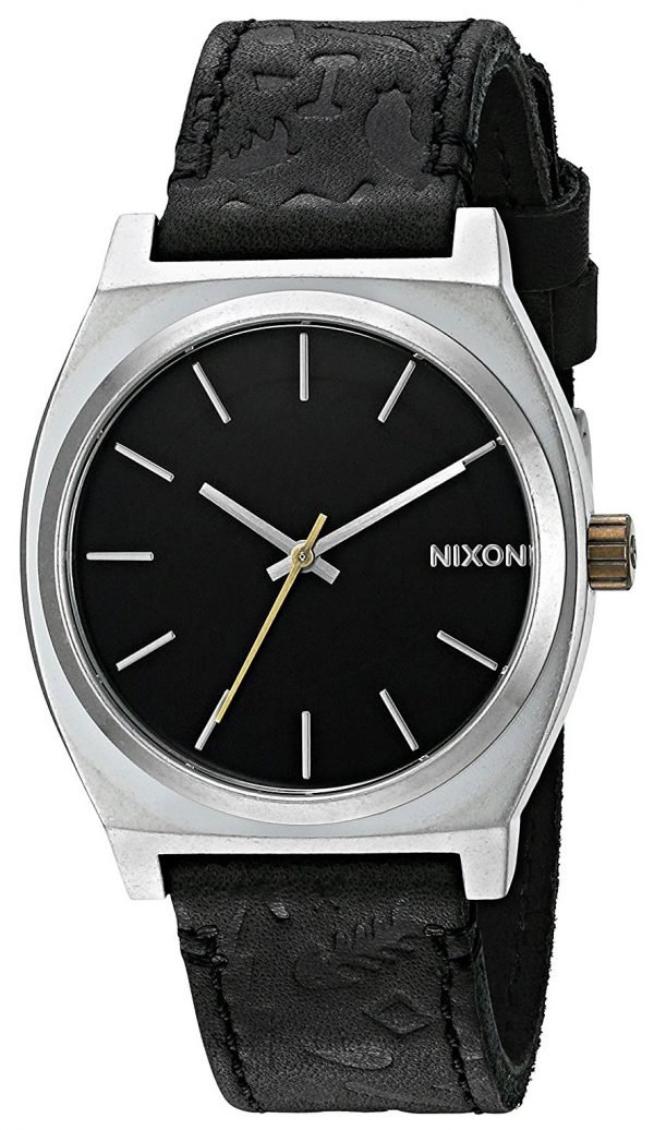 Nixon The Time Teller A0452222-00 Kello Musta / Nahka