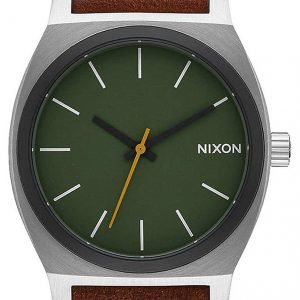 Nixon The Time Teller A0452334-00 Kello Vihreä / Nahka