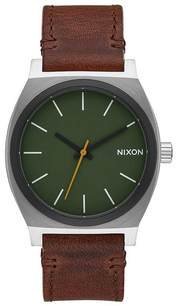 Nixon The Time Teller A0452334-00 Kello Vihreä / Nahka